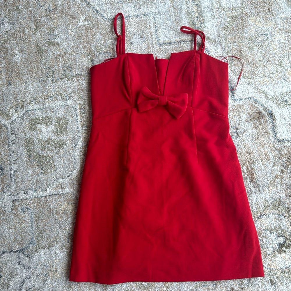 French connection red mini dress